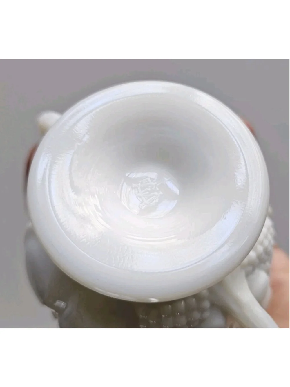 Vintage Westmoreland Milk Glass Harvest Creamer and Sugar Bowl Set MINT